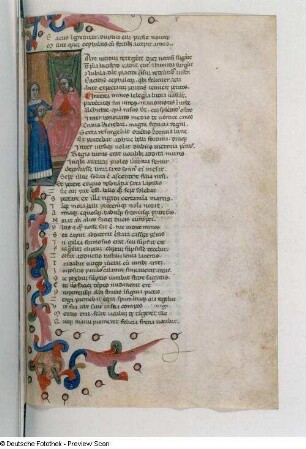 Blatt 68r: Textseite mit Illustration