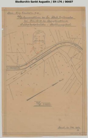 Nebenanschluss der Firma Heinrich Geldmacher (Steinbruch) in km 0,691