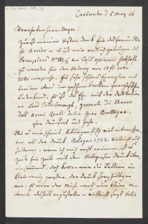 Brief an Julius Joseph Maier : 05.05.1866