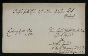 Michael Bognar, Erlangen, 10.10.1792