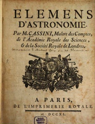 Elemens D'Astronomie