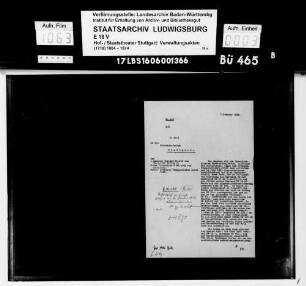 Dienstverhältnisse und Unterstützung des Übungsmeisters (früheren Kammermusikers) Erich Beck