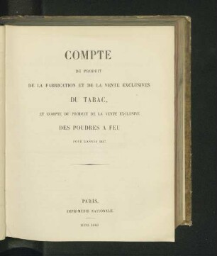 Pour l'année 1847