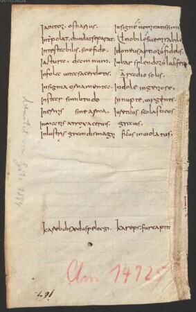 Glossarium (Latino-Theotiscum, Latinum) - BSB Clm 29670(4
