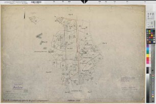 Olfen (Olfen), Flurbereinigung Vinnum, Bl. 50 Schätzungskarte Selm Flur 8