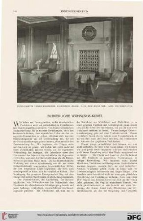 Bürgerliche Wohnungs-Kunst