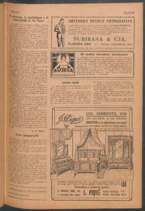 El altruísmo, la infalibilidad y el conocimiento de los Papas