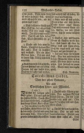 Catechismus-Lieder.