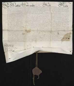 Kaiser Matthias bestätigt dem Grafen Johann Jakob von Eberstein das dessen Gerichtsstand betr. das Privilegium von Kaiser Maximilian I. vom 06.09.1498