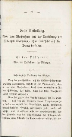 Erste Abtheilung