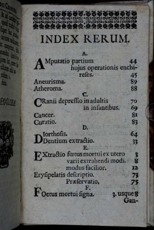 Index rerum.