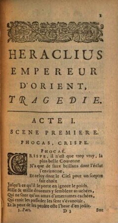 Heraclius : Tragédie