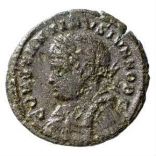 Münze, Follis, Aes 3, 327 - 328 n. Chr.