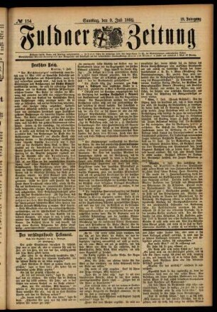 Ausgabe vom Samstag, den 09. Juli 1892.