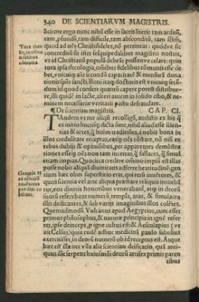 De scientiarum magistris. Cap. CI. - Ad encomium asini digressio. Cap. CII.
