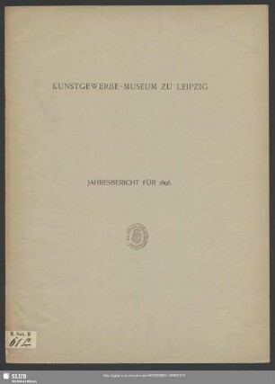 1898(1899): Jahres-Bericht