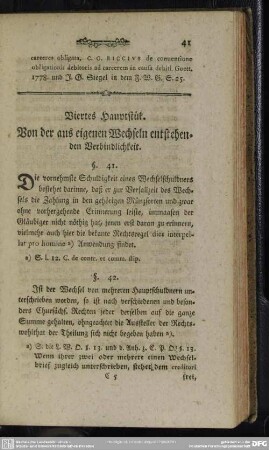 Viertes Hauptstück. Von der aus eigenen Wechseln entstehenden Verbindlichkeit