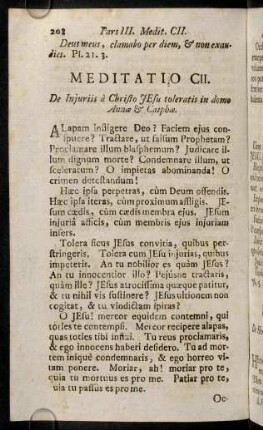 208-217, Meditatio CII - CVII