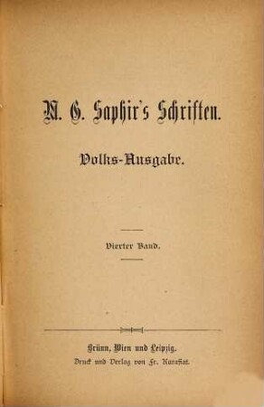 M. G. Saphir's Schriften : (In 26 Bdn.), 3