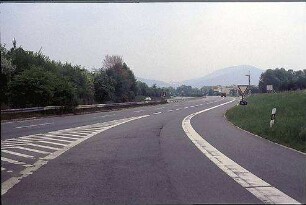 Ausfahrt aus Tangente Südost (Heidelberg Richtung Weinheim) zu Hauptfahrbahn Süd der A659 (Mannheim Richtung Weinheim)