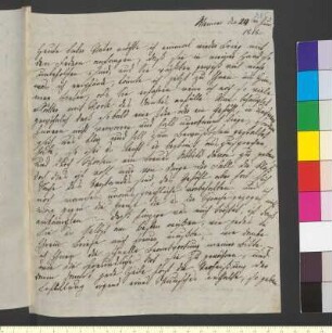 Brief von Goethe, Ottilie von an Goethe, Johann Wolfgang von