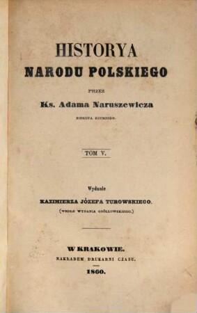 Historya narodu polskiego, 5
