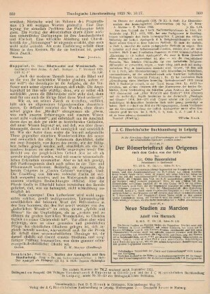 359-360 [Rezension] Isenkrahe, Caspar, Waffen der Apologetik und ihre Handhabung. Hrsg. v. Jos. Schnippenkötter. 3 Hefte