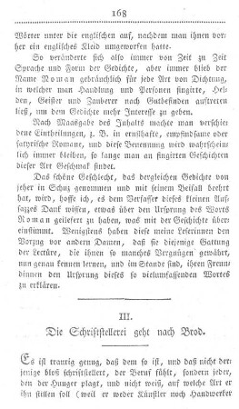 III. Die Schriftstellerei geht nach Brod.