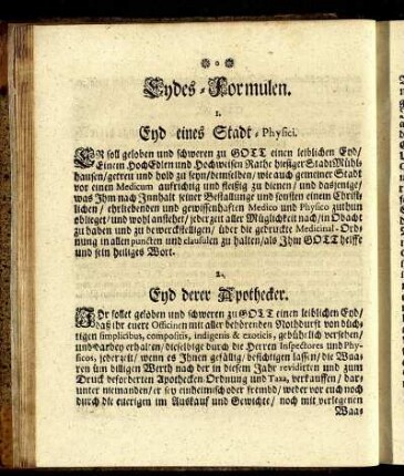 2. Eyd derer Apothecker.