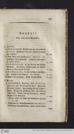Inhalt des vierten Stuecks