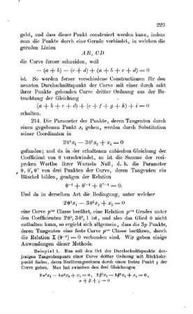 Die Berührungspunkte der Tangenten aus einem Punkte; eingeschriebene Polygone; Quasi-Evolute.