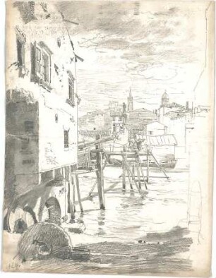 Döllgast, Hans; Italien u.a.; Reisezeichnungen - Venedig: Kanal