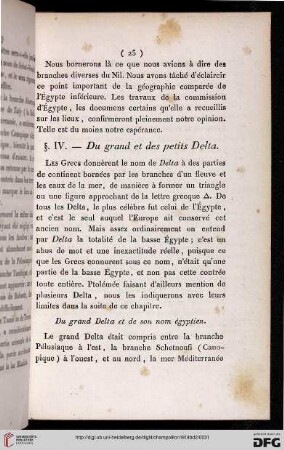 § IV: Du grand et des petits Delta