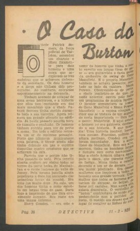 O caso do millionario Burton Corners : [Grande novella]