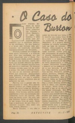 O caso do millionario Burton Corners : [Grande novella]