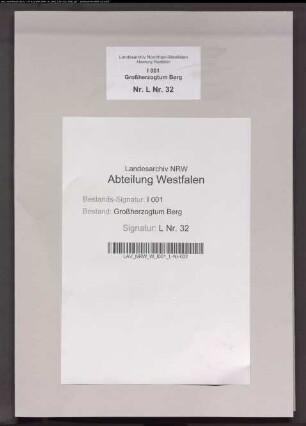 Grundsteuermutterrolle der Gemeinden Ledde und Leeden