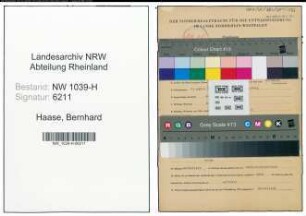 Entnazifizierung Bernhard Haase , geb. 07.04.1894 (Landwirt)