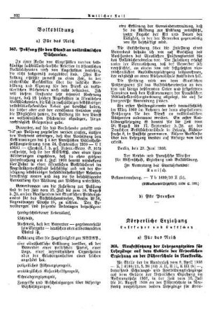 Neufestsetzung der Lehrgangszeiten für Lehrgänge auf dem Gebiete der körperlichen Erziehung an der Führerschule in Neustrelitz : [Körperliche Erziehung] ; [Für das Reich] ; [Amtliche Erlasse] ; [Amtlicher Teil]
