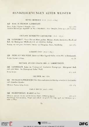 Handzeichnungen Alter Meister (Nr. 137-150)