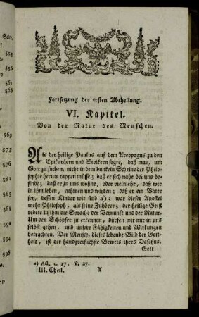 Fortsetzung der ersten Abtheilung.