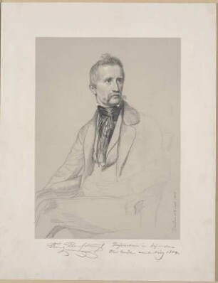 Bildnis Hanfstaengel, Franz (1804-1877), Lithograph, Fotograf