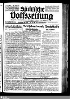 Sächsische Volkszeitung : für christliche Politik und Kultur