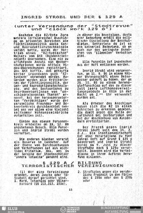 § 129A - Bildung Terroristischer Vereinigungen