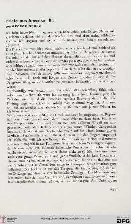 Briefe aus Amerika, 3