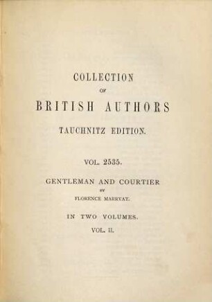 Gentleman and courtier : a romance, 2