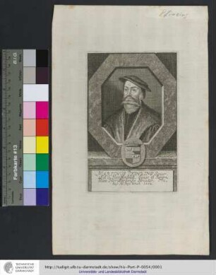 Martinus Pfinzing Senior, ab et in Henffenfeldt, Eques et Reipublicæ Noribergensis Senator, Natus Ao 1490. denat. 1552.