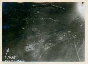 Foto der Kehle des Forts Douaumont (Luftbild)