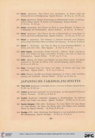 Japanische Farbholzschnitte (Nr. 306-310)