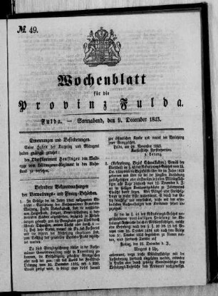 Nr. 49, Ausgabe vom 9. Dezember 1843