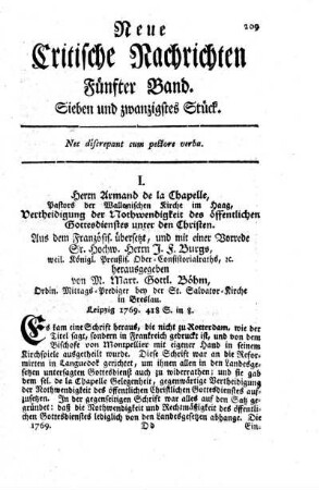 Sieben und zwanzigstes Stück.